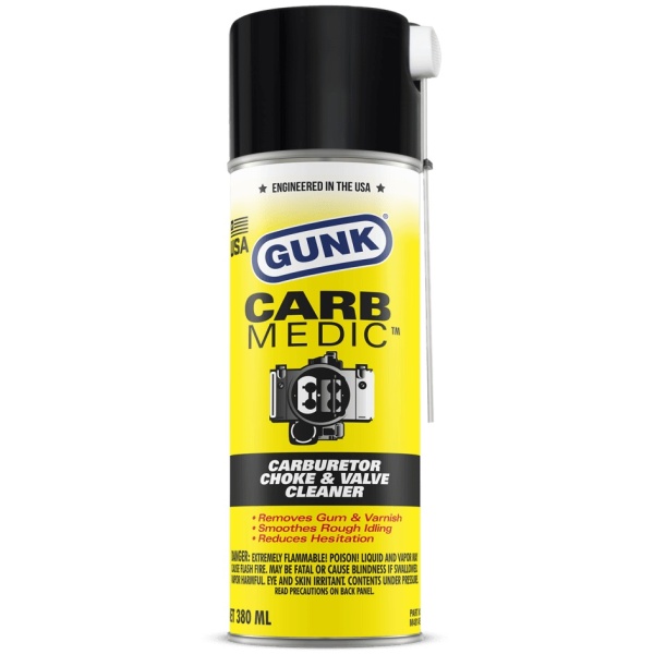 Gunk Carb Medic Carburetor Choke & Valve Cleaner Spray Curatat Carburatorul 380ML GUM48-14